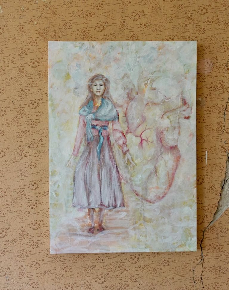 wenn das bild an der wand hängt