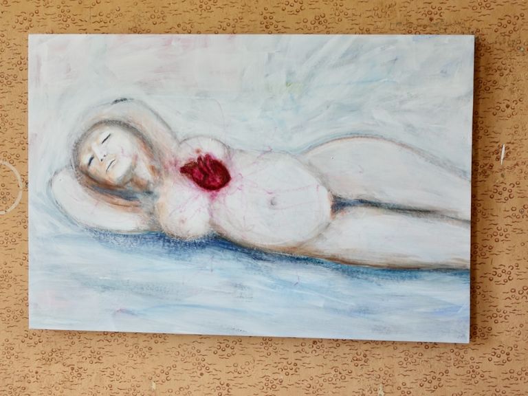 wenn das bild an der wand hängt