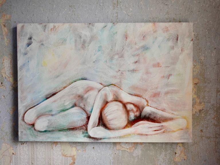 wenn das bild an der wand hängt