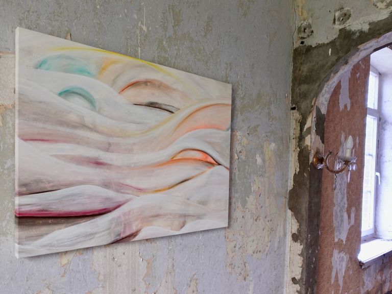 wenn das bild an der wand hängt